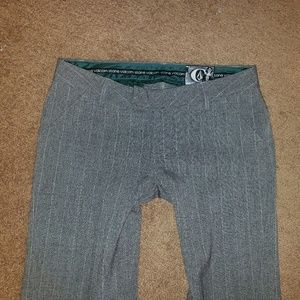 Volcom Stone Gray w/ Silver Stripes Wide Leg Pants / Small